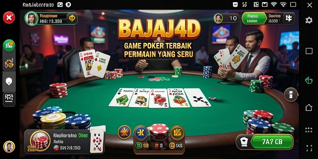 Tampilan gameplay Poker yang menarik di BAJAJ4D.