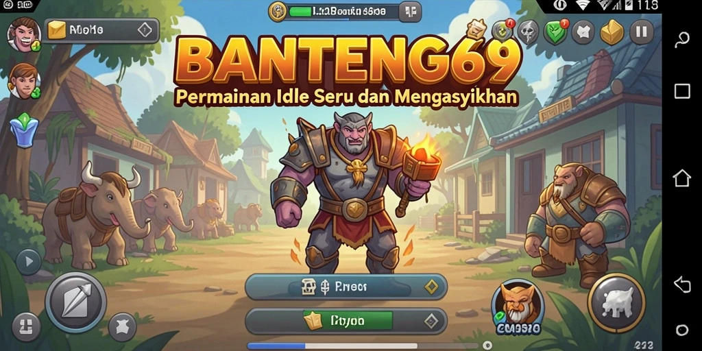 Tampilan gameplay BANTENG69 yang menarik dan penuh warna.