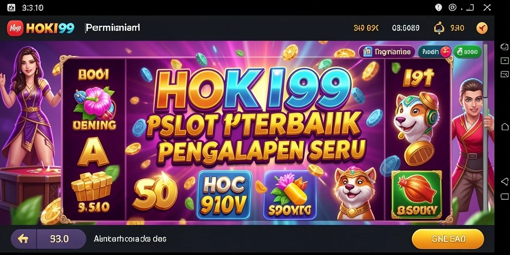 Gameplay seru HOKI99 dengan tema slot yang menarik.