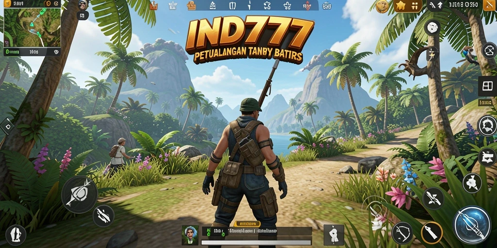 Tampilan gameplay menakjubkan dari IND777 dalam dunia terbuka.