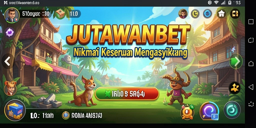 Screenshot gameplay JUTAWANBET yang penuh warna dan seru.