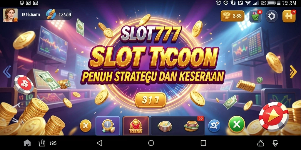 Tampilan utama SLOT777 menunjukkan keseruan permainan Tycoon.