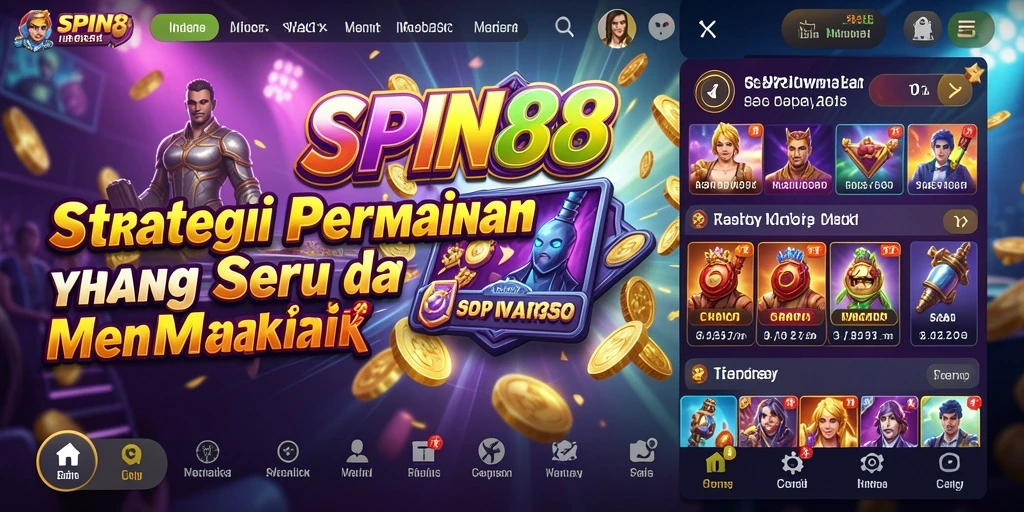 Tampilan gameplay SPIN88 yang mendebarkan dan penuh strategi.